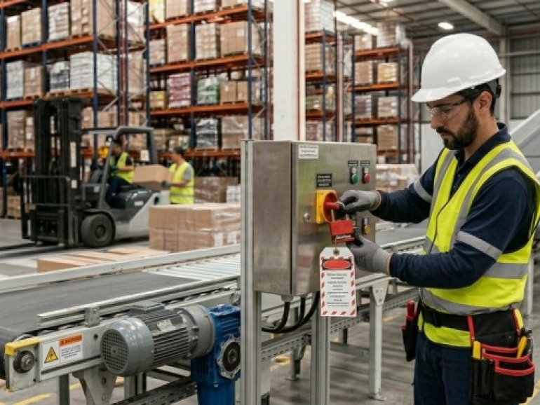 Principio del Lockout Tagout (LOTO) en logística